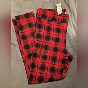 LOFT Buffalo Plaid Ponte Leggings